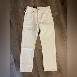 Levi Wedgie Straight Jeans (white)